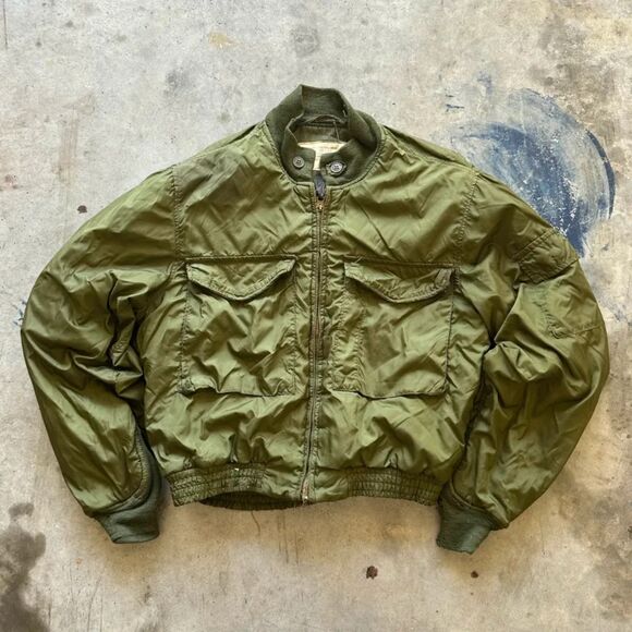 Vintage 70s USN Wep G8 Flight Bomber Jacket Size 42L - Picture 1 of 8